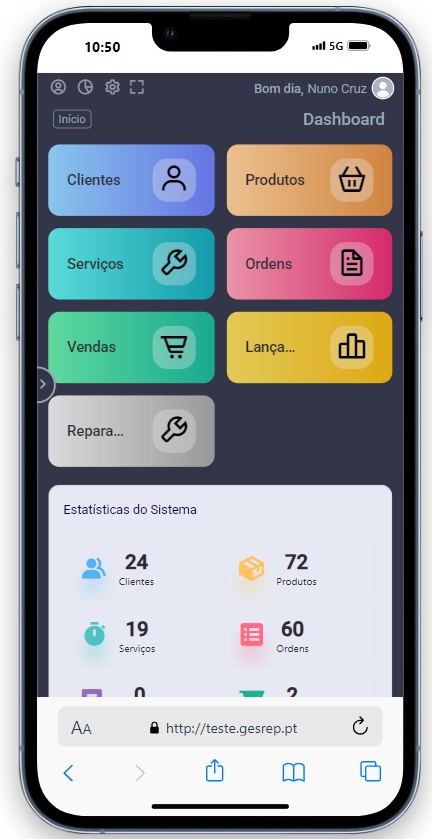 Versão Mobile